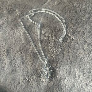 Silver Cross Pendant Necklace